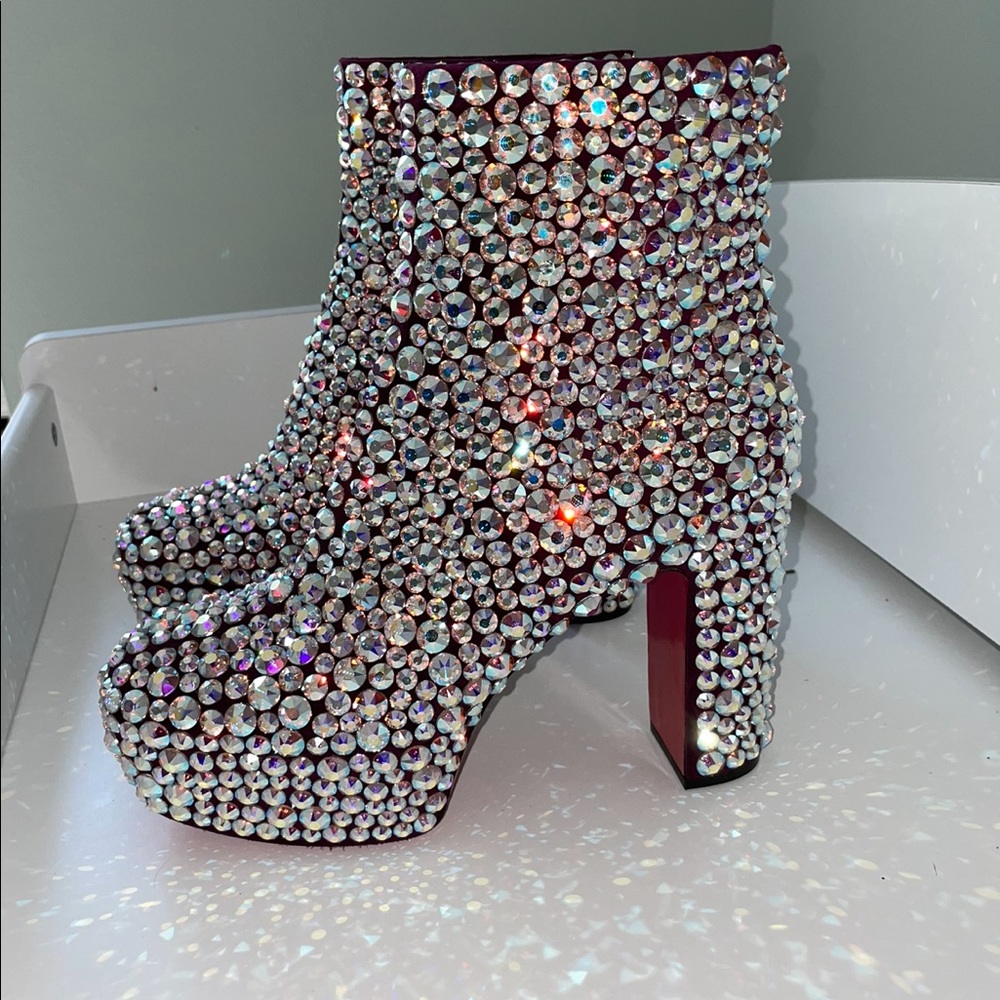 SOLD! RARE Christian Louboutin STRASS Boots - Picture 7 of 17